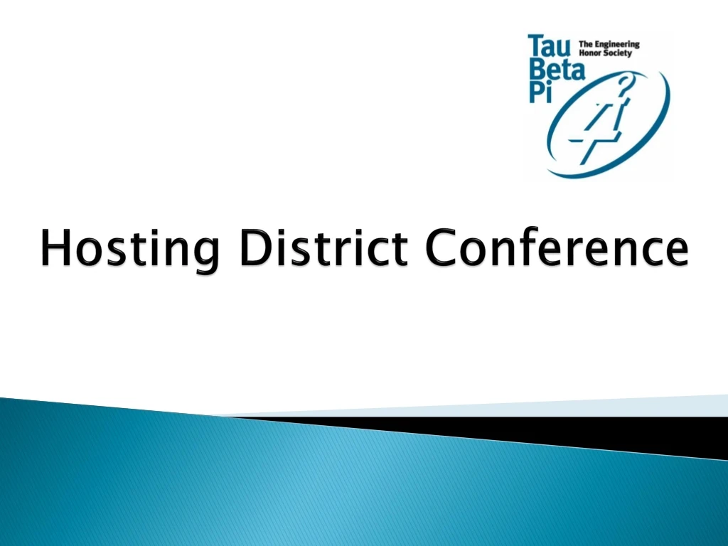 hostin g district conference