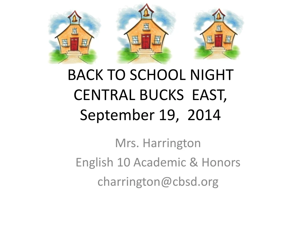 back to school night central bucks east september 19 2014