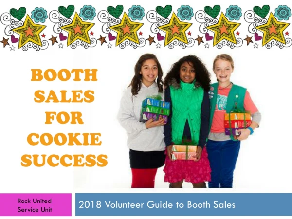 Booth sales for cookie success