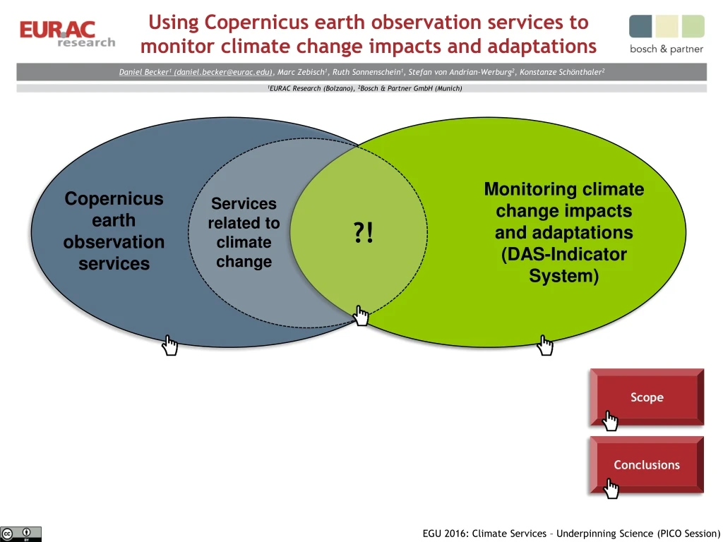 using copernicus earth observation services to monitor climate change impacts and adaptations