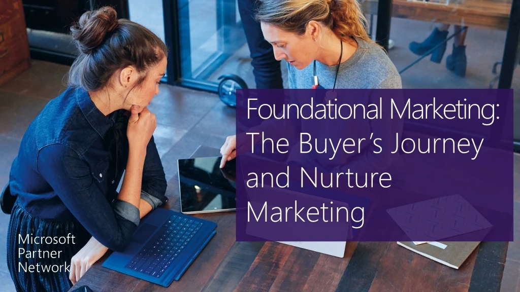 foundational marketing the buyer s journey and nurture marketing