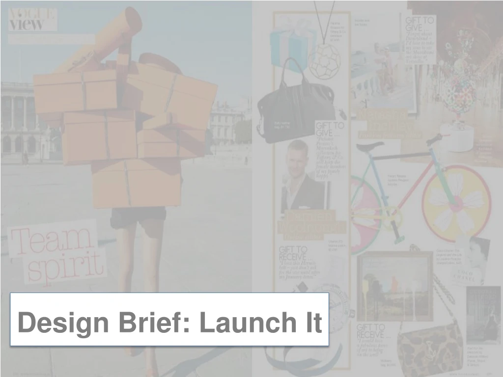 design brief launch it