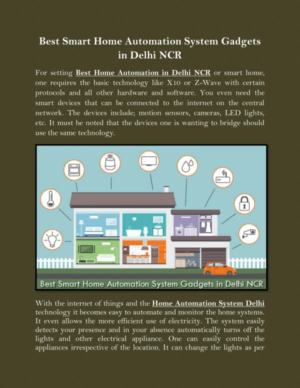 best smart home automation system gadgets