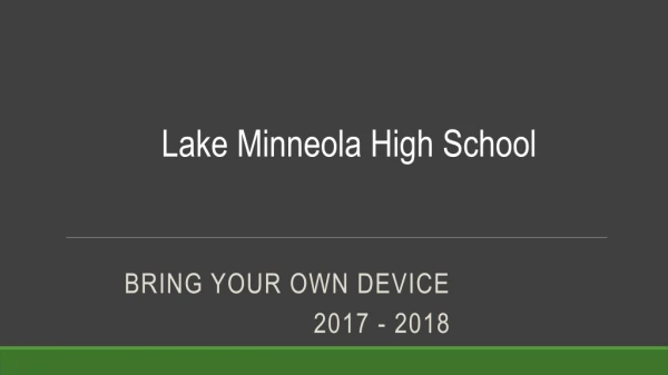 Bring Your Own Device 2017 - 2018