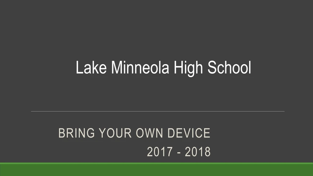 bring your own device 2017 2018