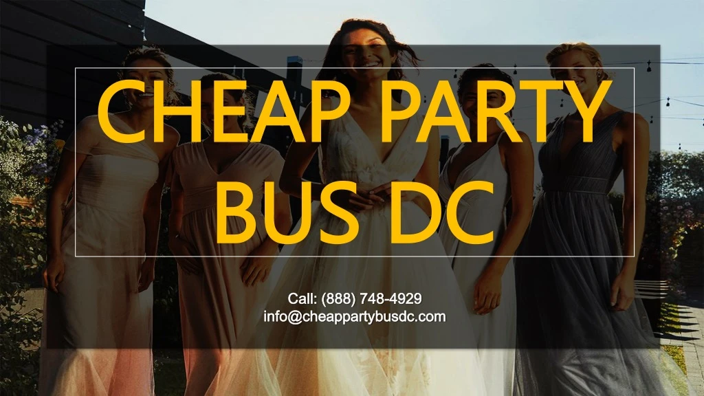 cheap party bus dc