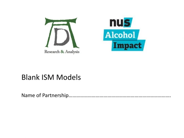 Blank ISM Models Name of Partnership…………………………………………………………………….