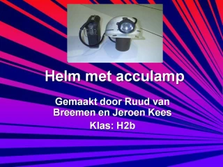 Helm met acculamp - slide 1