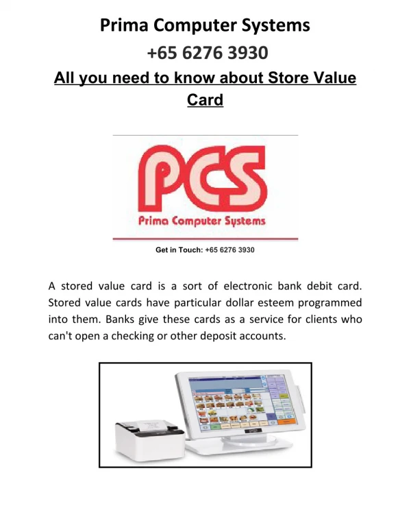 All you need to know about Store Value Card