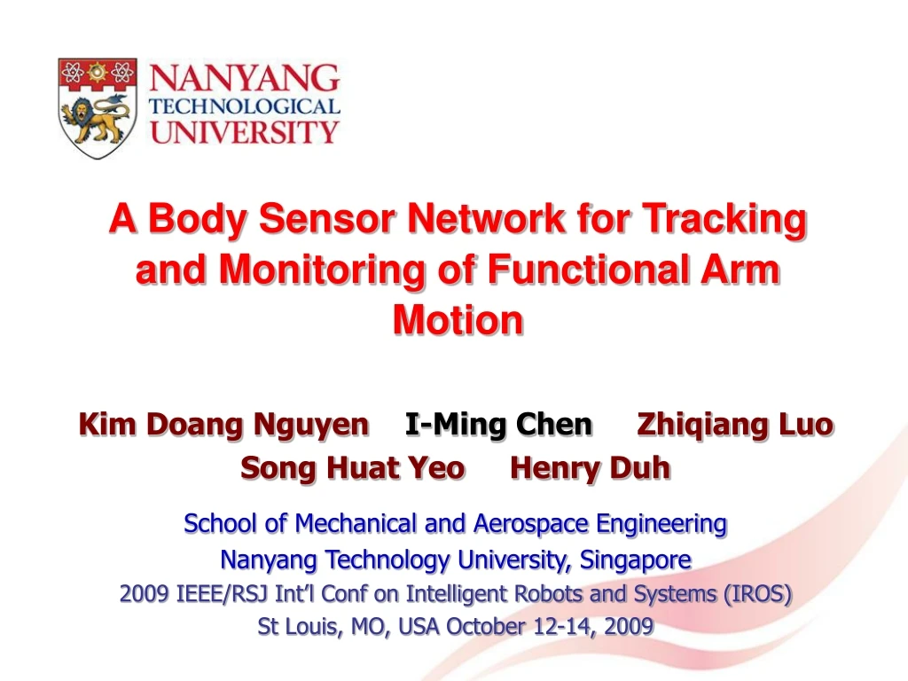 a body sensor network for tracking and monitoring