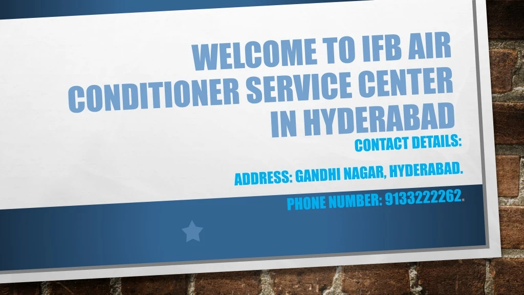 welcome to ifb a ir conditioner service center in hyderabad