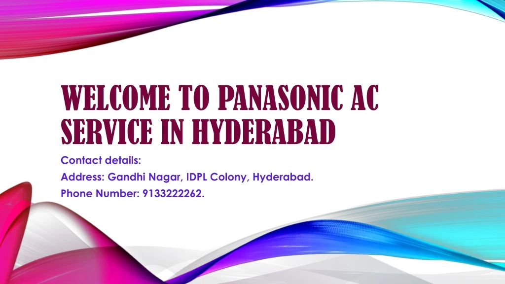 welcome to panasonic ac service in hyderabad