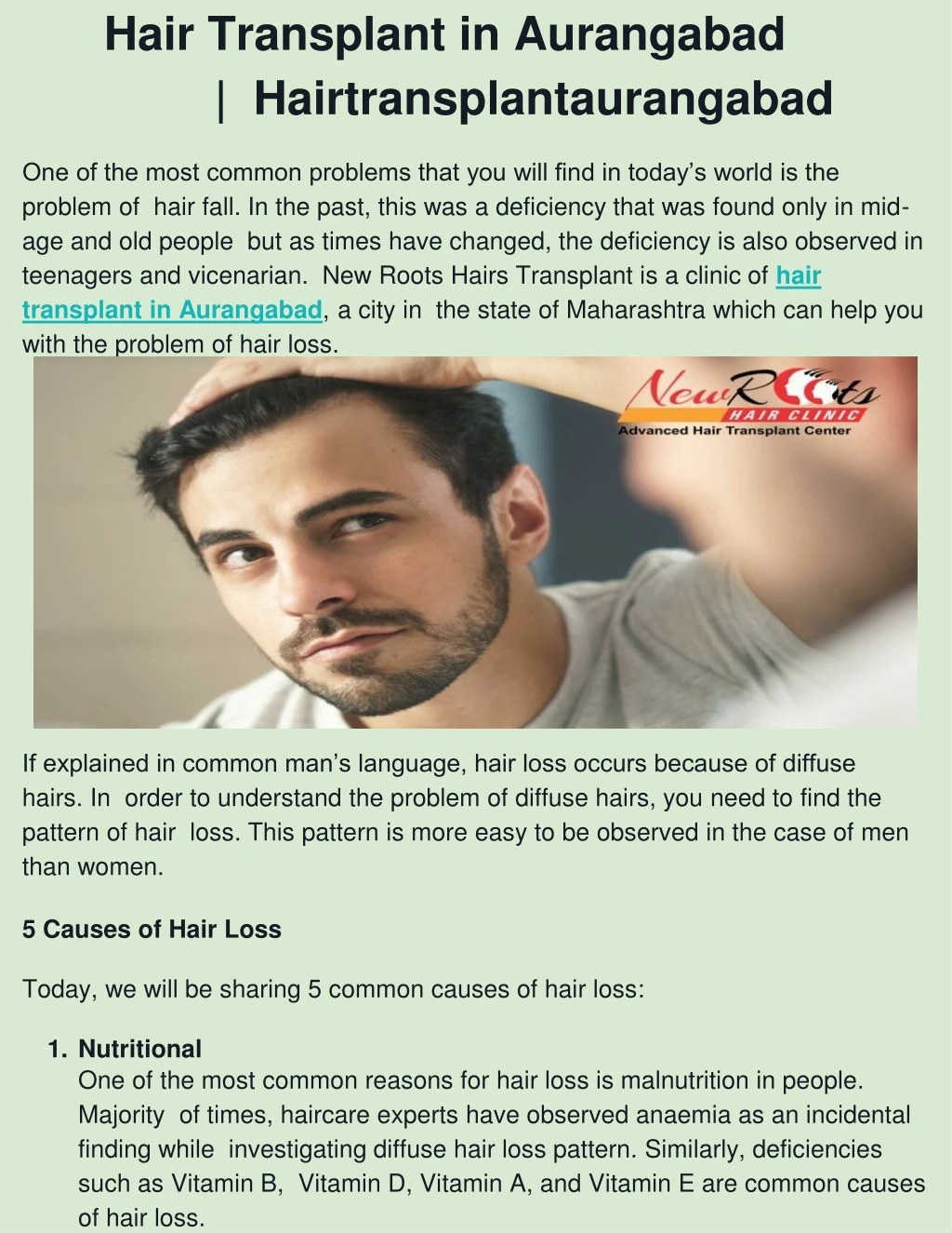 hair transplant in aurangabad hairtransplantaurangabad