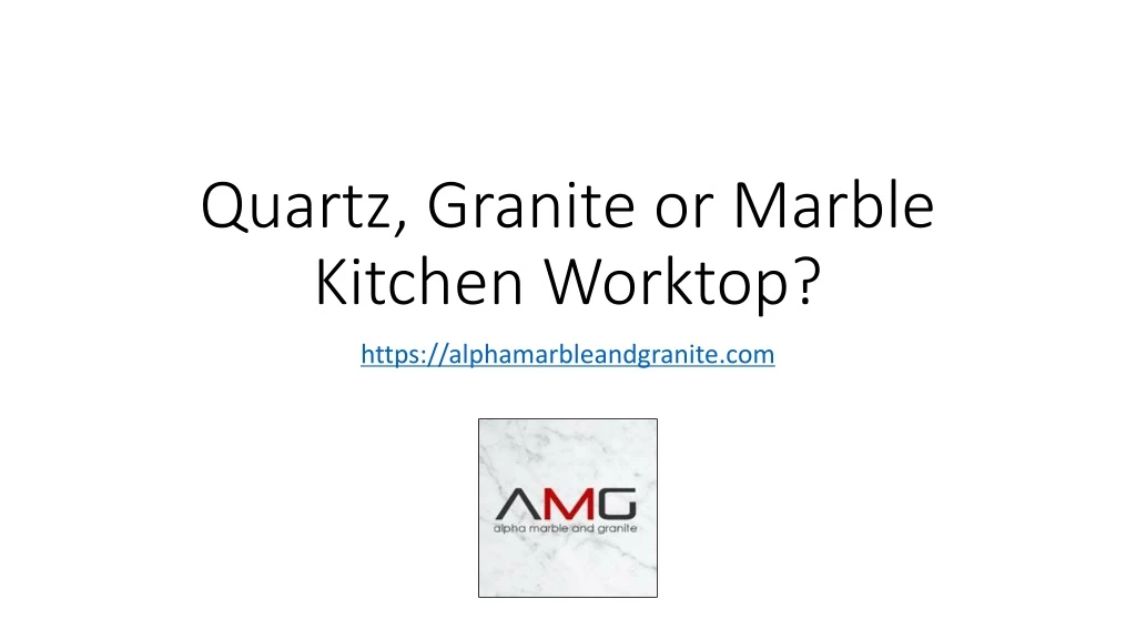 quartz granite or marble kitchen worktop