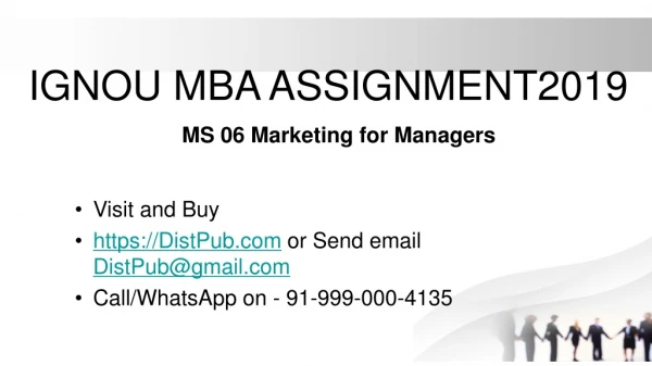 MS 06 Marketing for Managers