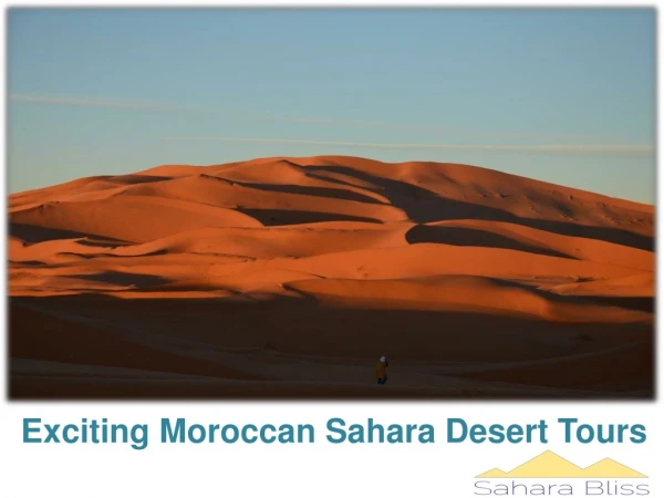 Exciting Moroccan Sahara Desert Tours
