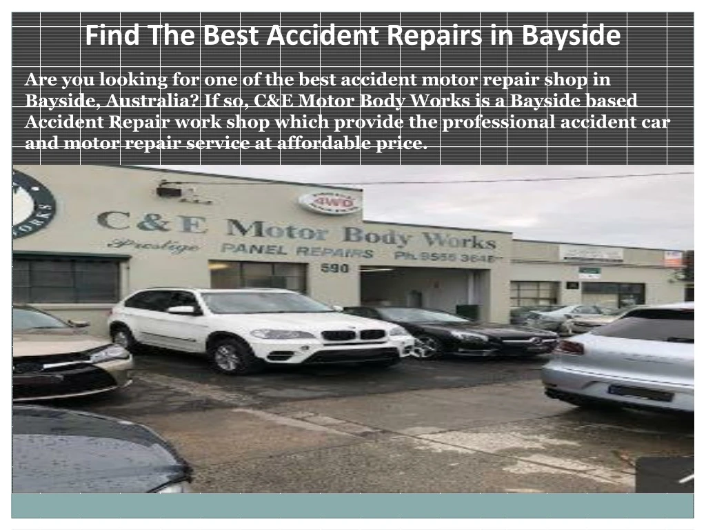 find the best accident repairs in bayside
