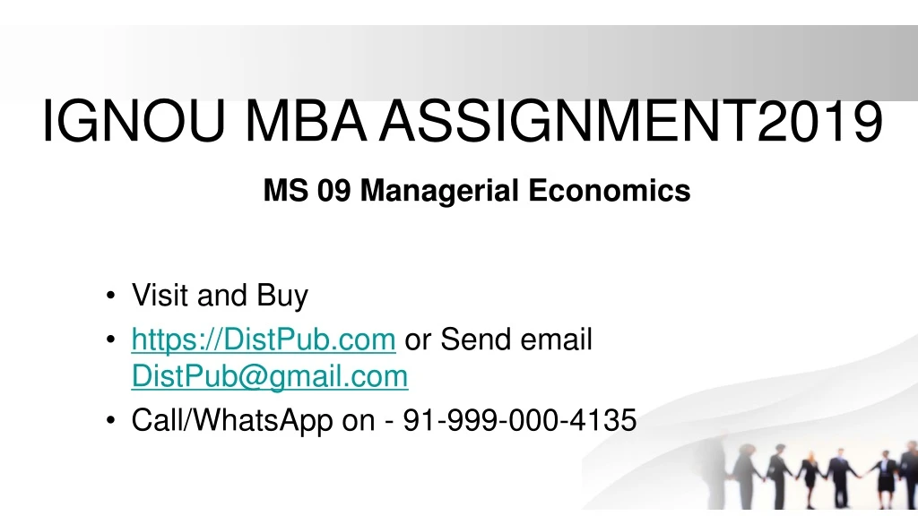 ignou mba assignment2019