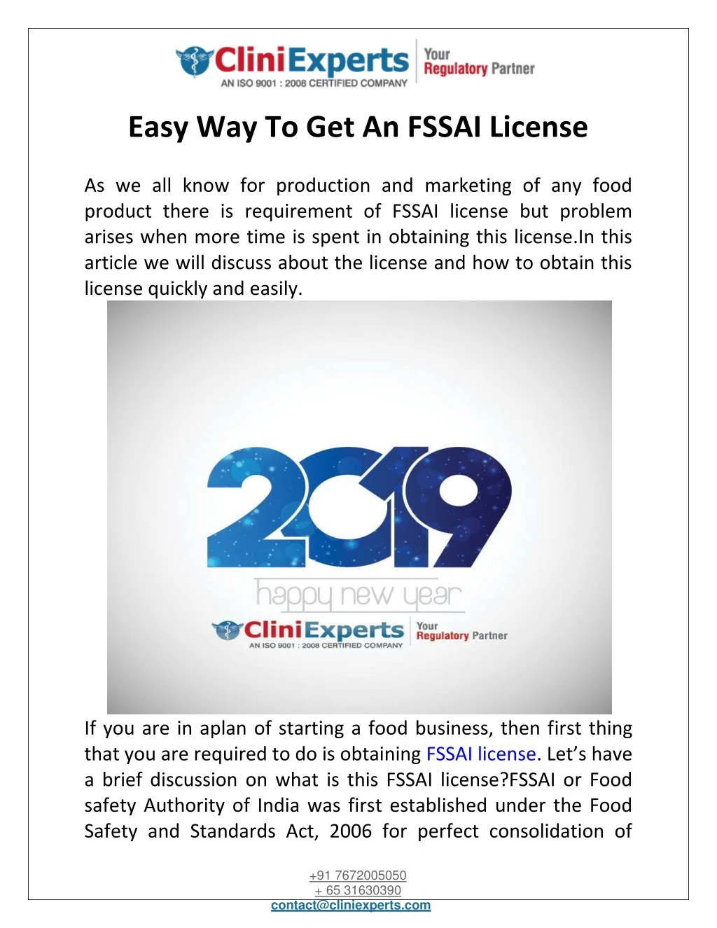 easy way to get an fssai license