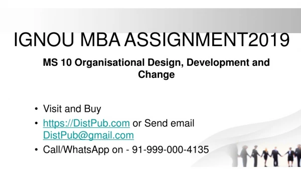MS 10 Organisational Design, Development and Change