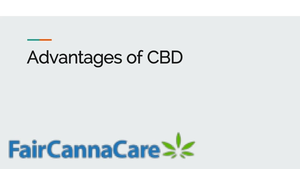 advantages of cbd