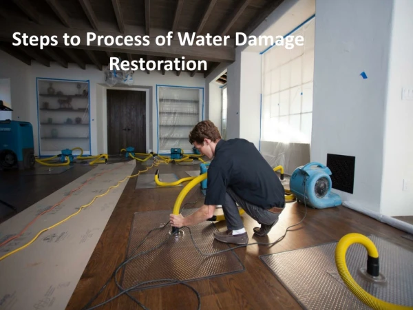 Steps to Process of Water Damage Restoration Raleigh NC