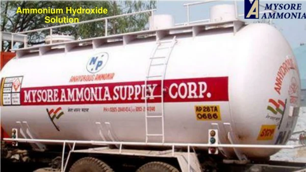 Mysore ammonia- Ammonium Hydroxide