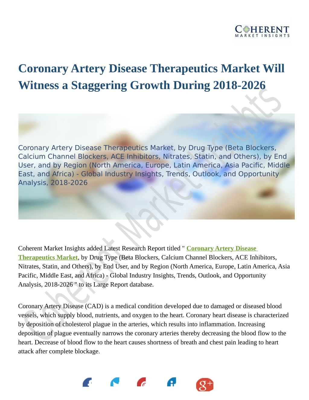 coronary artery disease therapeutics market will
