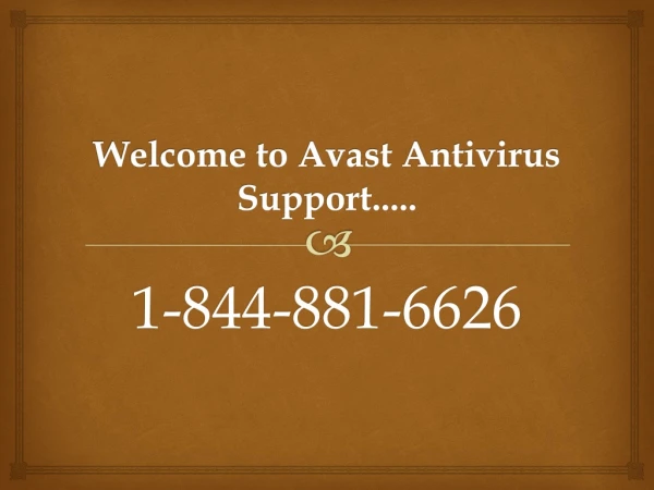 Avast Antivirus support number 1-844-881-6626