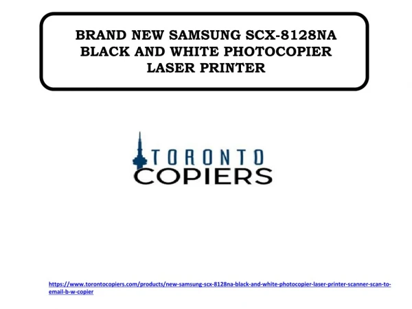 BRAND NEW SAMSUNG SCX-8128NA BLACK AND WHITE PHOTOCOPIER LASER PRINTER