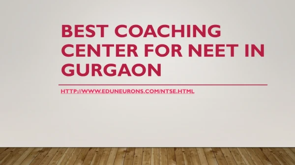 Best coaching for NEET in Gurgaon