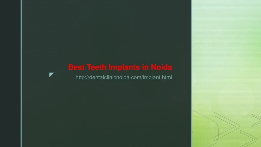 best teeth implants in noida