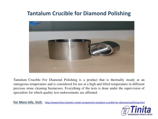 Leading Produser & Exporter of Tantalum products