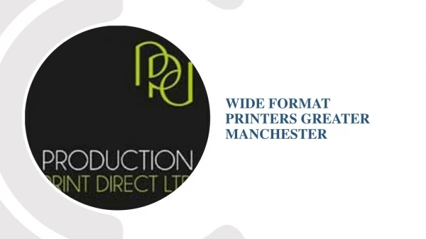 wide format printers Greater Manchester