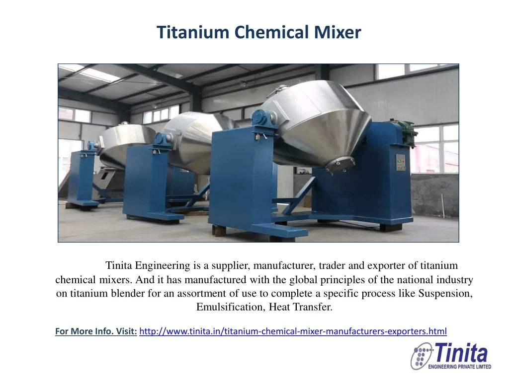 titanium chemical mixer