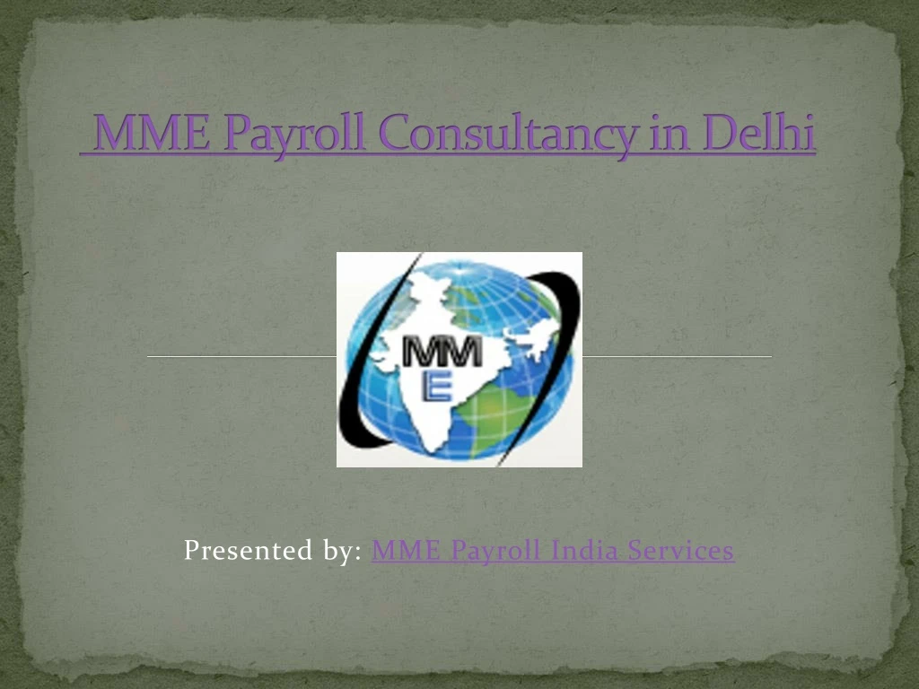 mme payroll consultancy in delhi