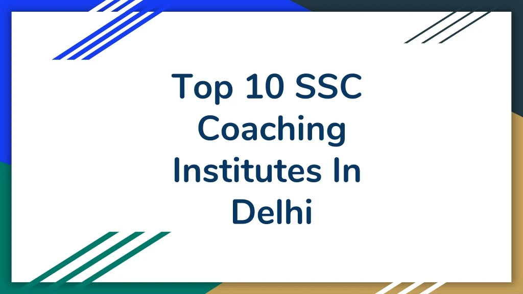 top 10 ssc coaching institutes in delhi