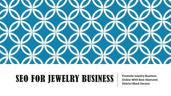 SEO For Jewelry Business
