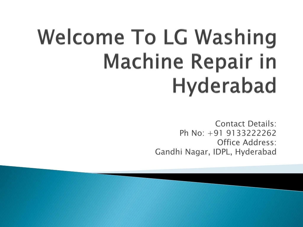 welcome to lg washing machine repair in hyderabad