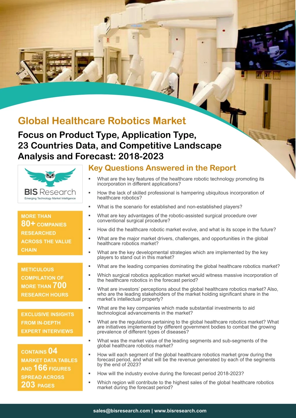 global healthcare robotics market focus