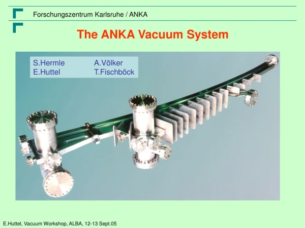 The ANKA Vacuum System
