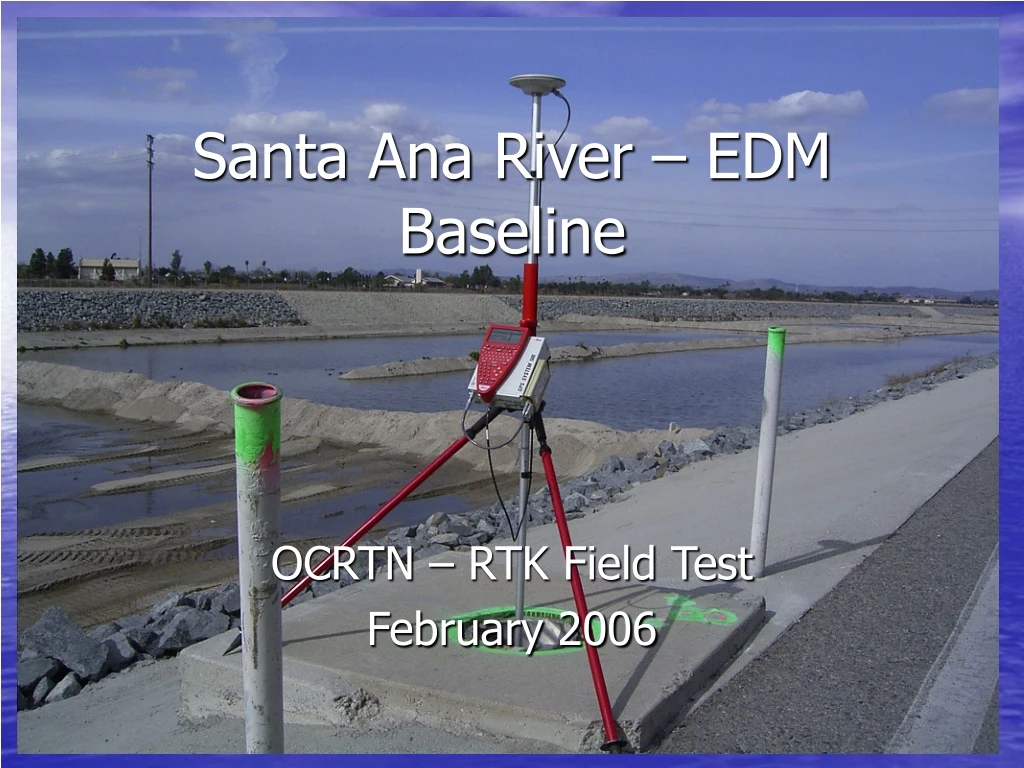 santa ana river edm baseline