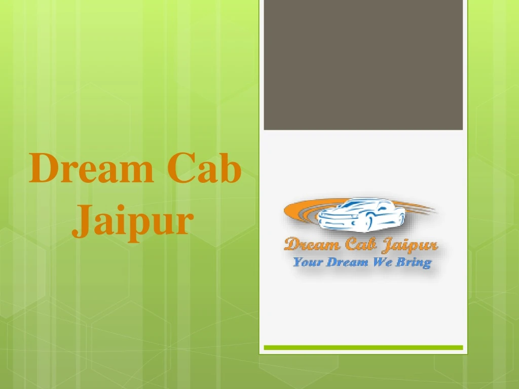 dream cab jaipur