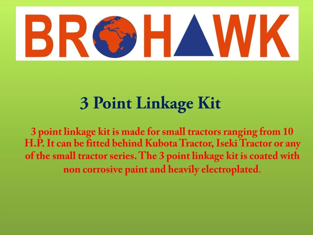 3 point linkage kit