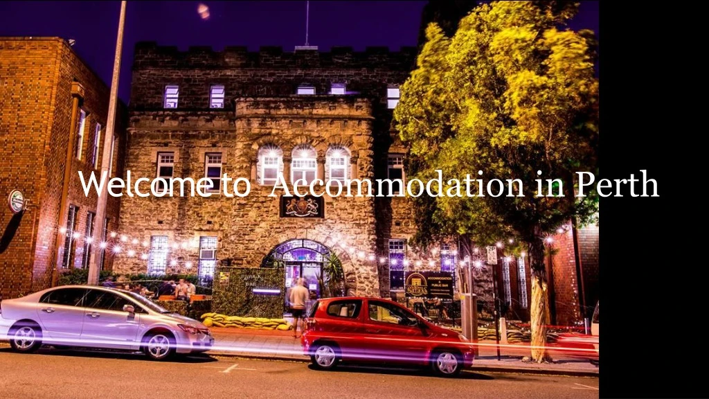 welcome to accommodation in perth