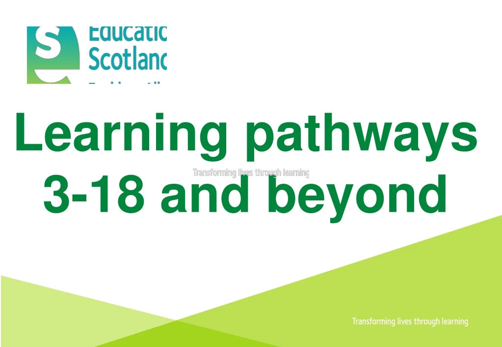 learning pathways 3 18 and beyond
