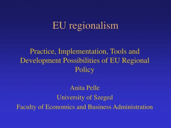 EU regionalism