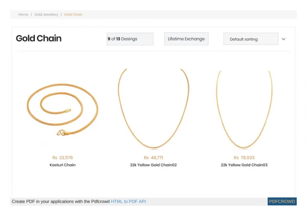 Latest gold chain design