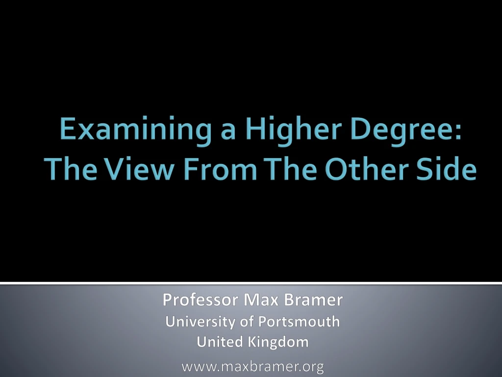 professor max bramer university of portsmouth united kingdom www maxbramer org