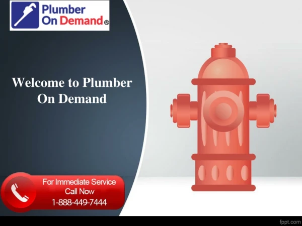 Welcome to Plumber On Demand